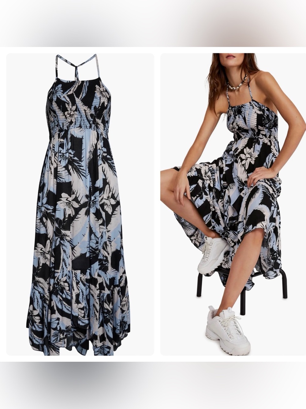 Free People Heat Wave Floral Maxi Dress Size Small